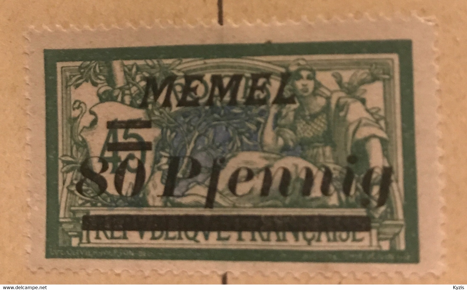 MEMEL - 1922 — 80 Pfennig - Ongebruikt