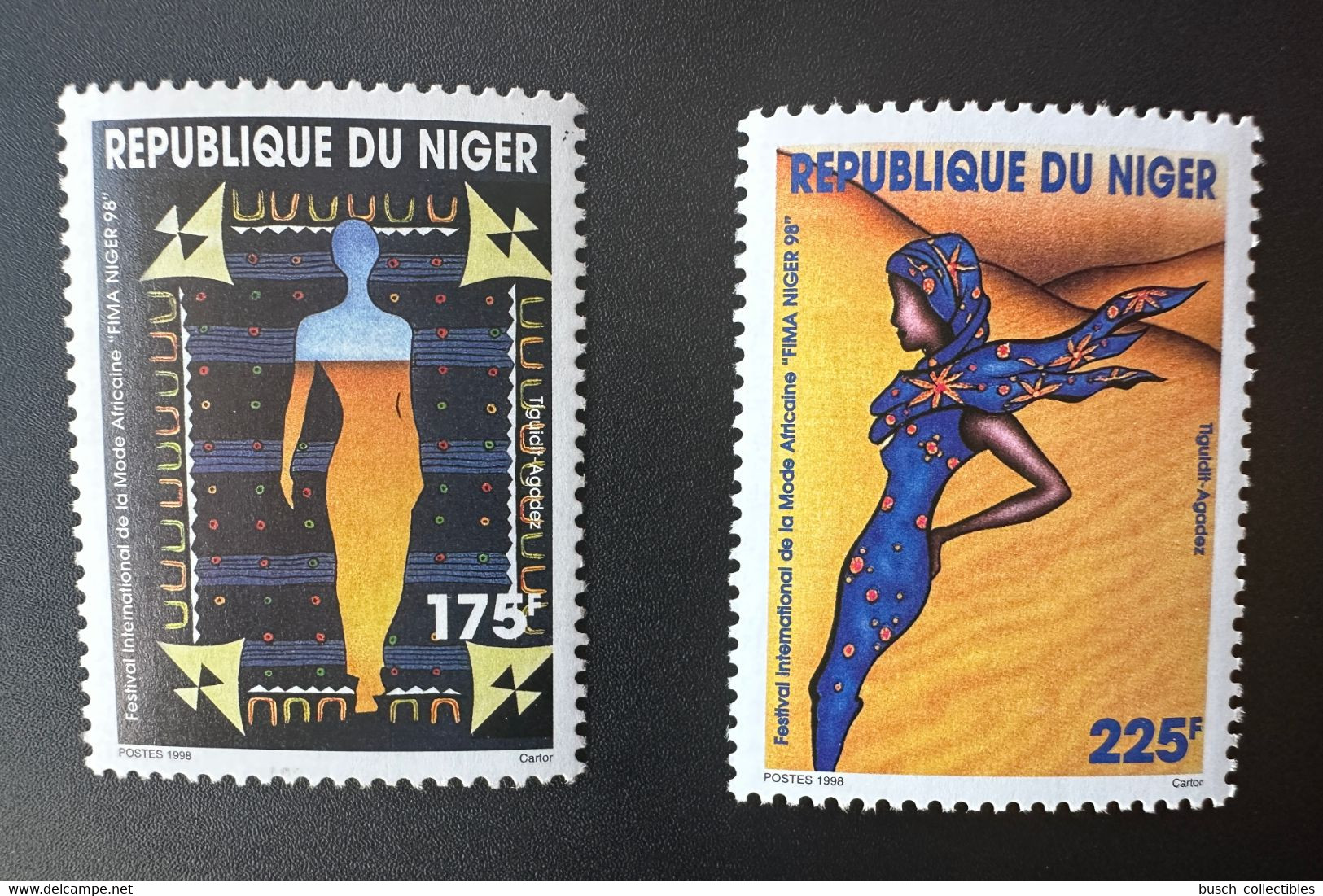 Niger 1998 Mi. 1561 - 1562 Festival International De La Mode Africaine FIMA 98 MNH ** 2 Val. - Niger (1960-...)