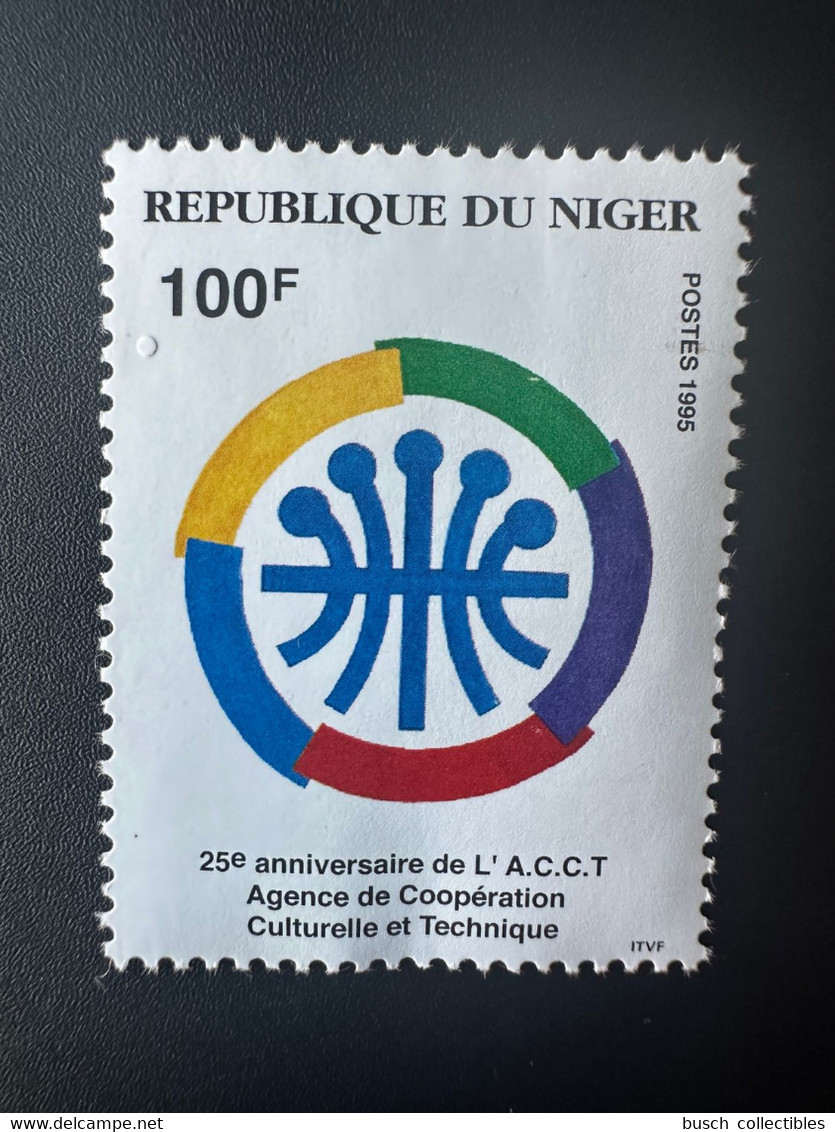 Niger 1995 Mi. 1164 25e Anniversaire De L'ACCT A.C.C.T. Agence Coopération Culturelle Et Technique MNH ** 1 Val. - Niger (1960-...)