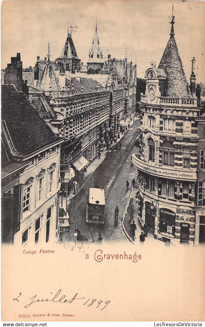 Pays Bas - 'S Gravenhage - La Haie - Lange Pooten - Edit. Rommier Et Jonas - Clocher - Animé - Carte Postale Ancienne - Autres & Non Classés