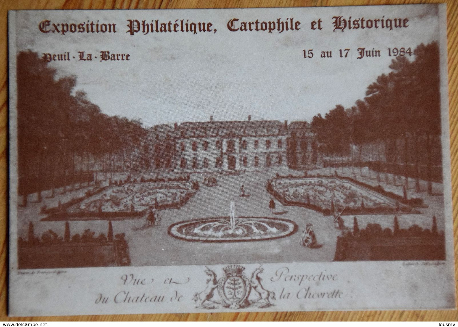 95 : Deuil-la-Barre - Château De La Chevrette - Exposition Philatélique Cartophile Et Historique 1984 - (n°25507) - Bourses & Salons De Collections