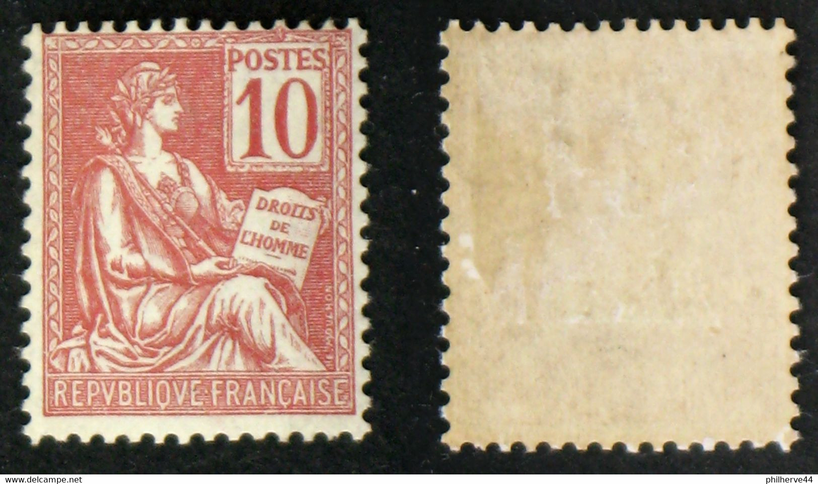 N° 116 10c Mouchon Type 2 Neuf N* TB Cote 55€ - 1900-02 Mouchon