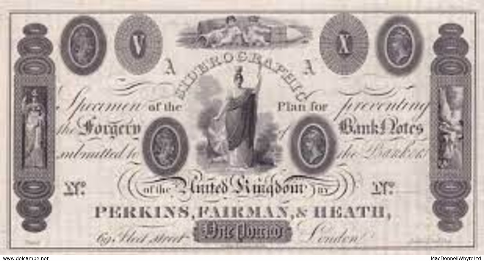 Ireland Limerick 1824 Letter To Perkins & Heath (printers Of Penny Black), Large LIMERICK/94 Town Mileage Cds For MR 19 - Prefilatelia