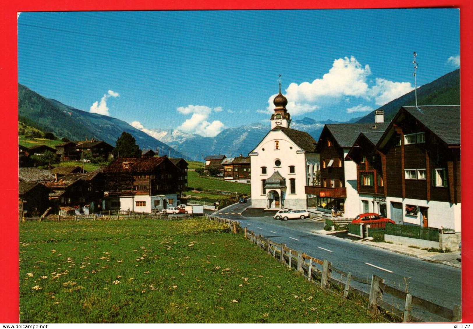 FKJ-08  Reckingen  Und Kirche. Galenstock.  GF NG Klopfenstein 43032 GF NG - Reckingen