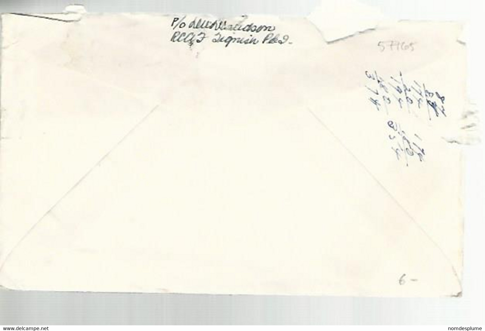 57765) Canada Air Mail War Services Military Mail Tignish 1944 Postmark Cancel Duplex - Luftpost