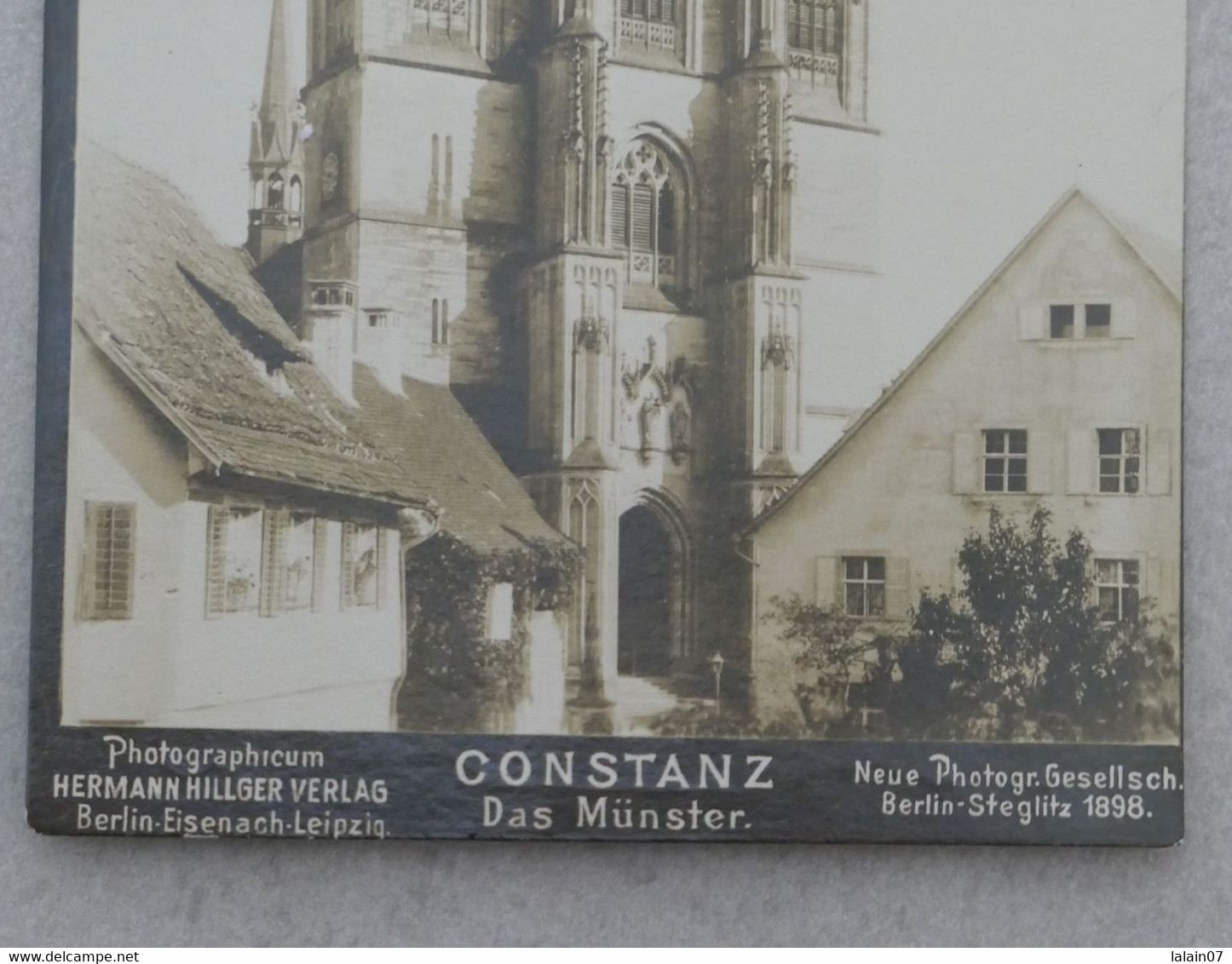 Carte Photo : Suisse : Thurgovie : CONSTANZ Das Münster, Neue Photogr. Gessellsch Berlin Sterglitz 1898 - Autres & Non Classés