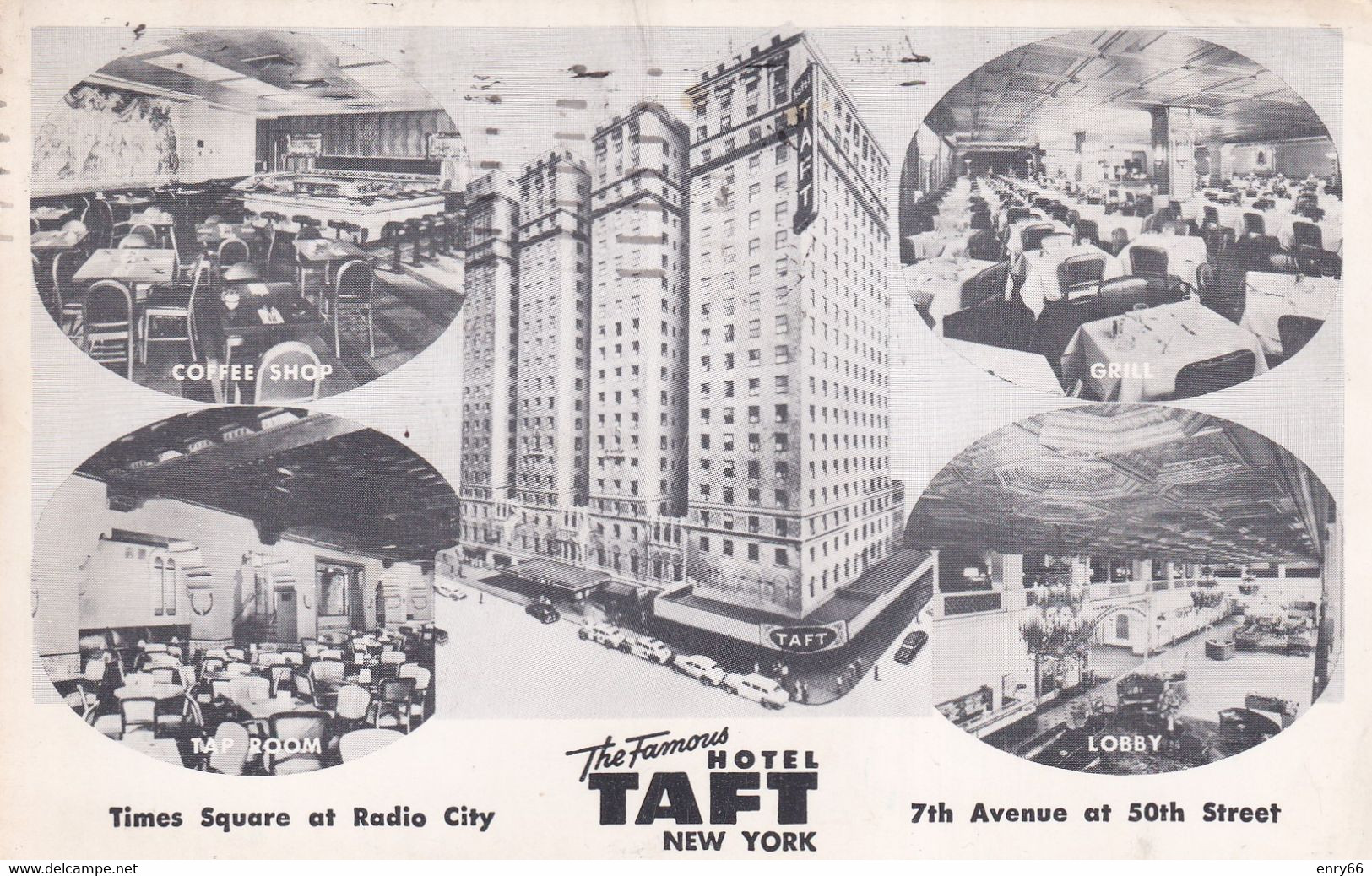 NEW YORK  HOTEL TAFT - Bar, Alberghi & Ristoranti