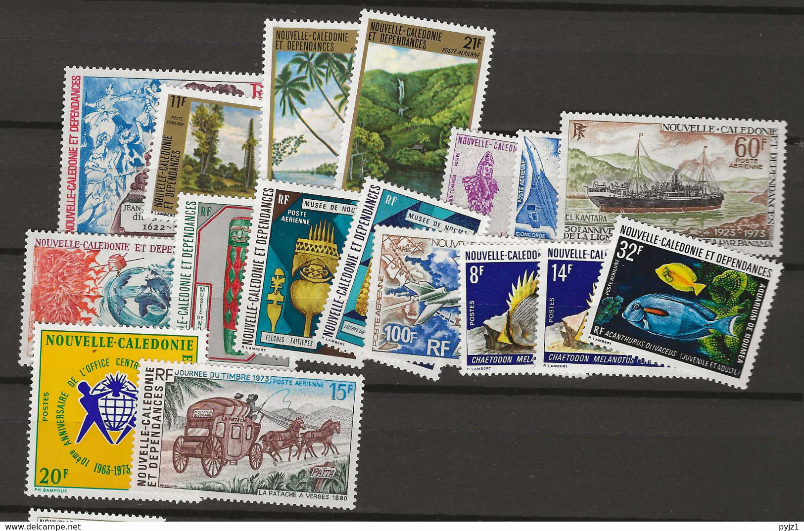 1973 MNH Nouvelle Caledonie Year Collection Complete According To Michel. Postfris** - Années Complètes