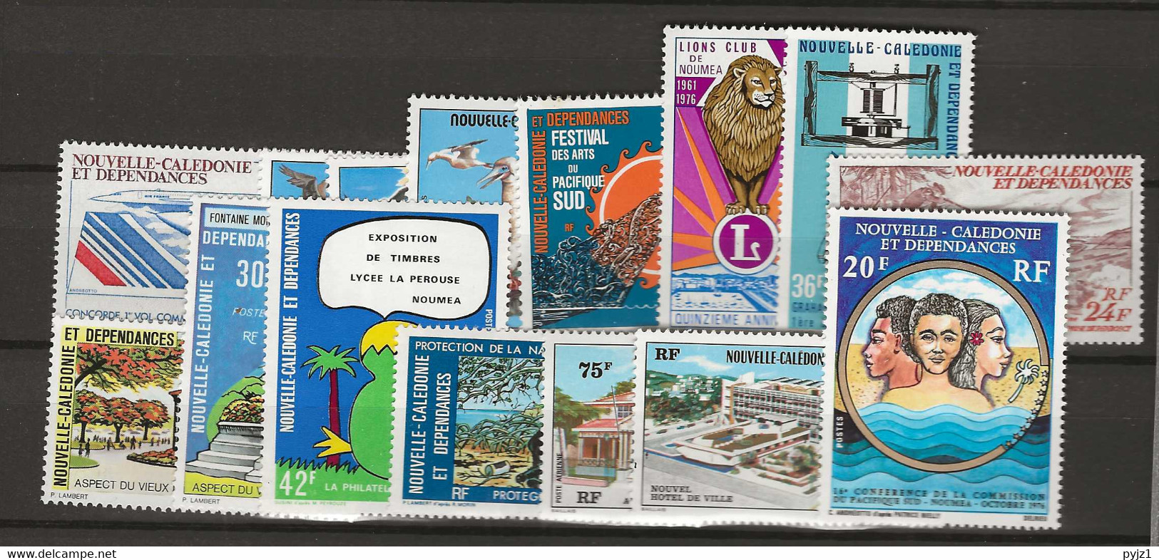 1976 MNH Nouvelle Caledonie Year Collection Complete According To Michel. Postfris** - Années Complètes