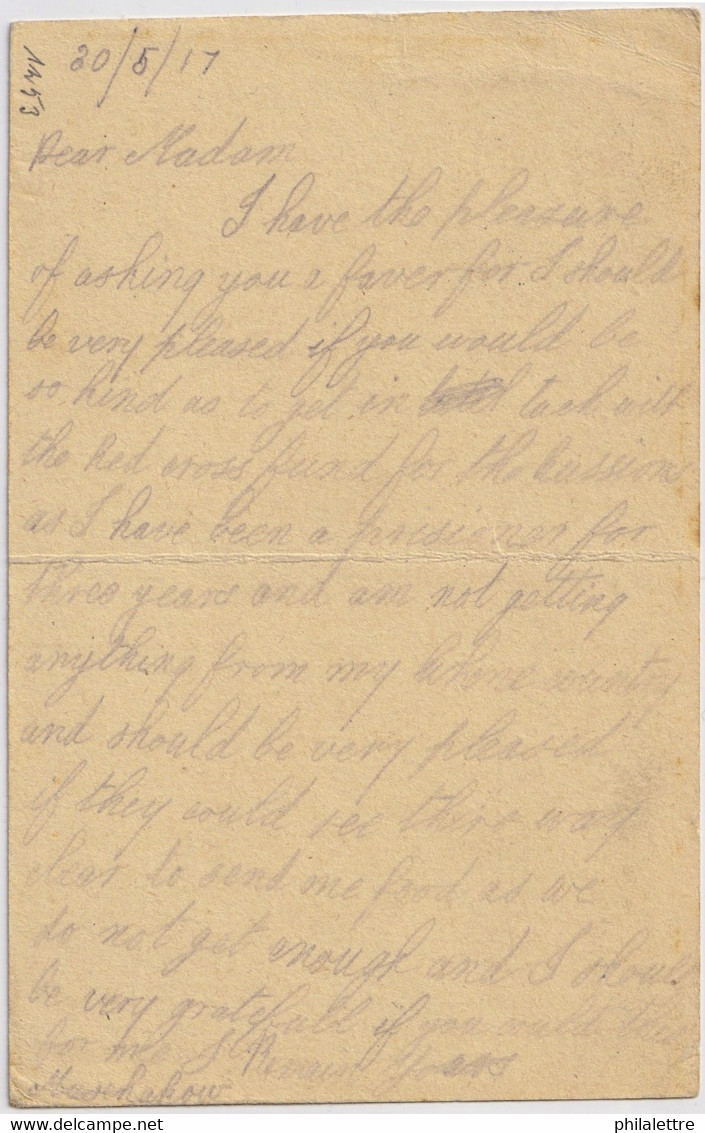 ALLEMAGNE / DEUTSCHLAND - 1917 Postkarte Eines Englischer Kriegsgefangener Aus Lager SOLTAU Nach England - Briefe U. Dokumente