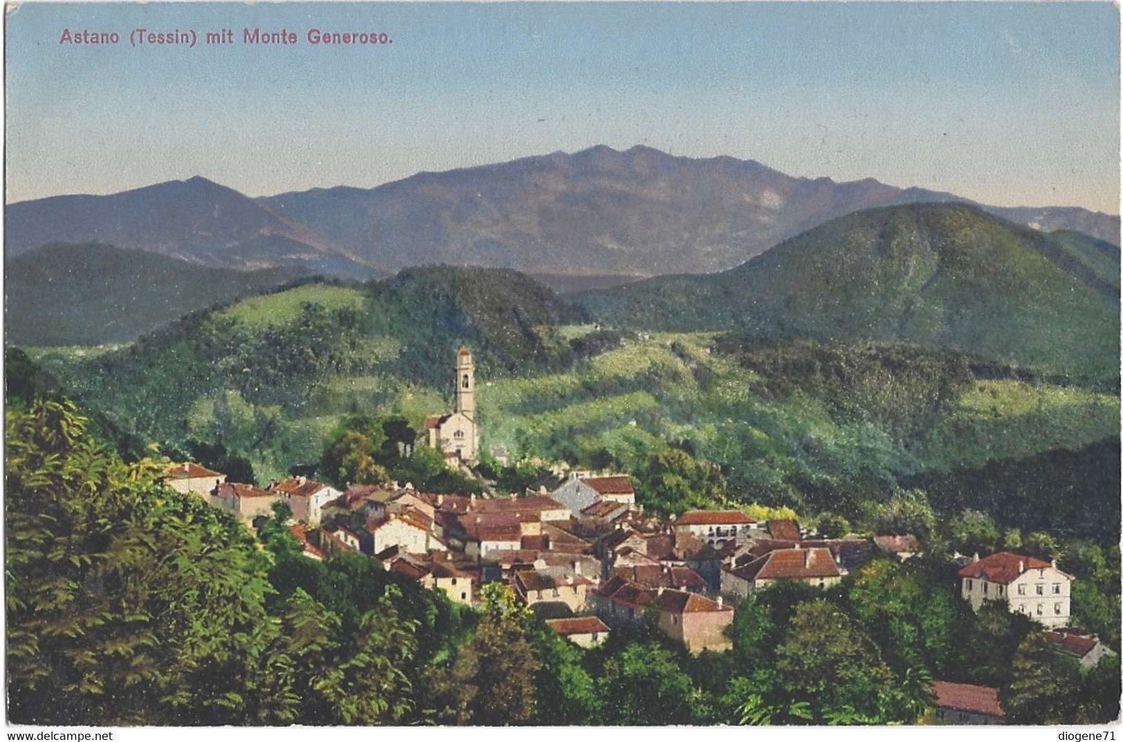 Astano Ticino Mit Monte Generoso - Astano