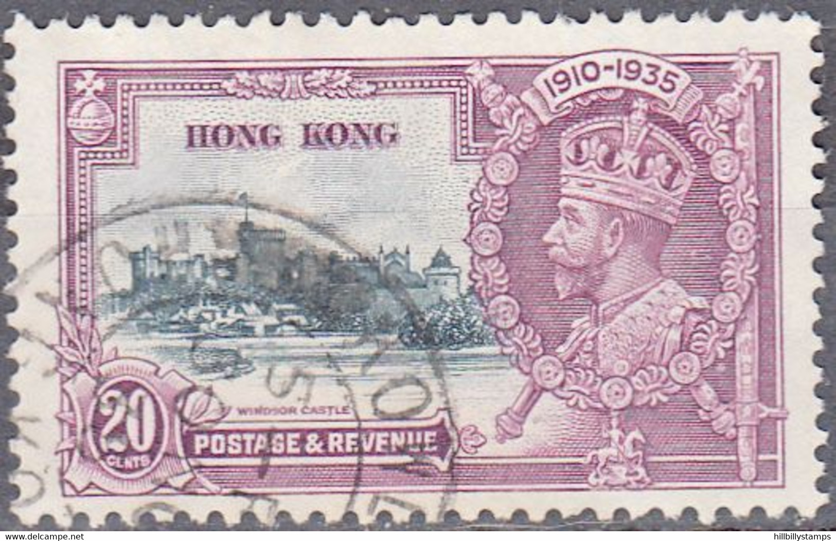 HONG KONG  SCOTT NO 150  USED YEAR 1935 - Used Stamps