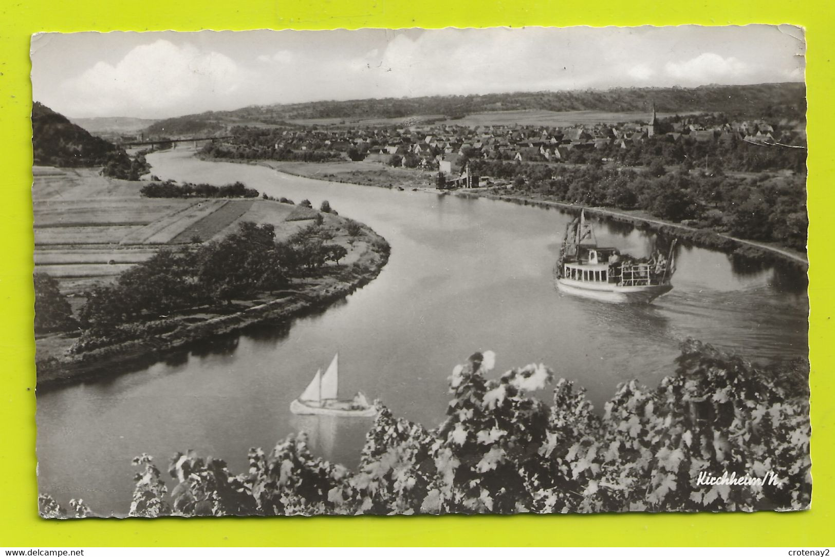 KIRCHHEIM En 1957 VOIR ZOOM Beau Bateau Et Voilier - Kirchheim