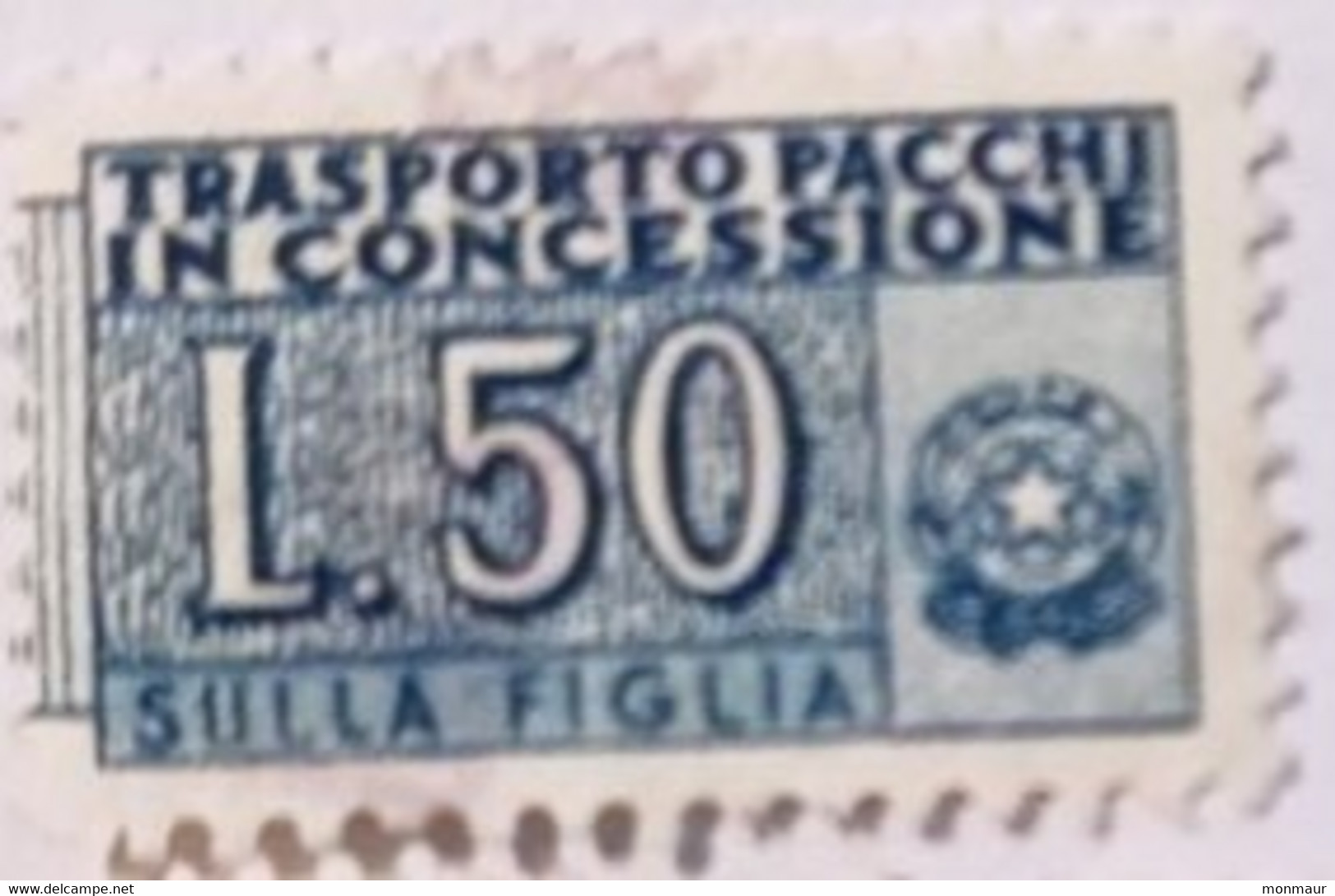 ITALIA  1955 PACCHI IN CONCESSIONE LIRE 50 - Concessiepaketten