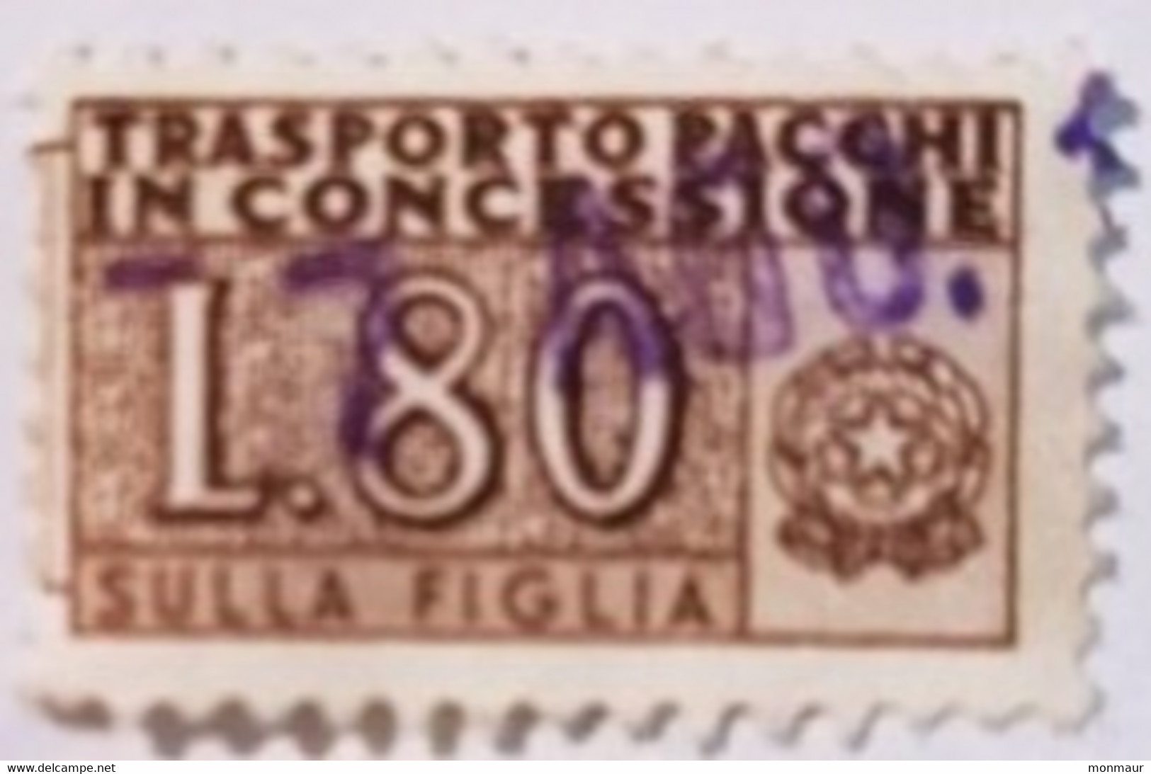 ITALIA  1960 PACCHI IN CONCESSIONE LIRE 80 - Consigned Parcels