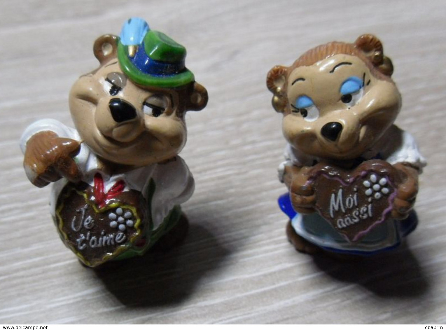 Figurines KINDER Jouet OURS BAVAROIS JE T'AIME + MOI AUSSI - Lotti