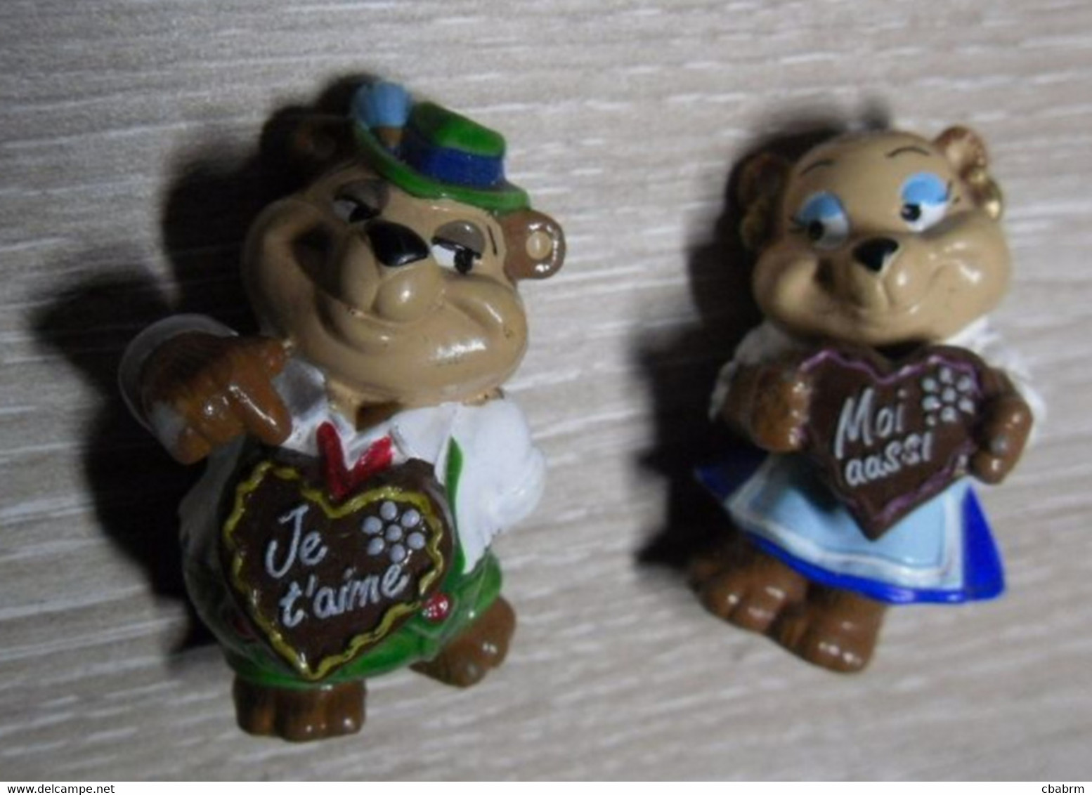 Figurines KINDER Jouet OURS BAVAROIS JE T'AIME + MOI AUSSI - Lotti