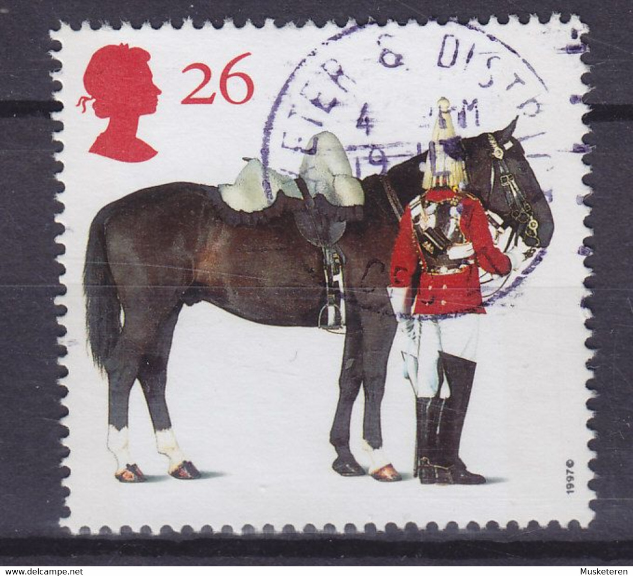 Great Britain 1997 Mi. 1702, 26 P British Horse Society Pferde Thompson Royal Horse Guards - Non Classés