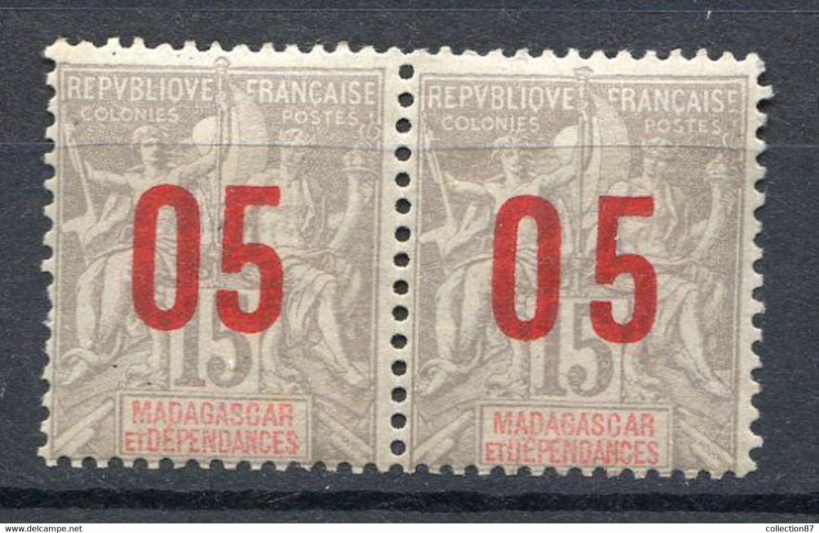 Réf 53 CL2 < --  MADAGASCAR Yvert N° 111Aa = 111A ** Neuf Luxe + 111 * Ch Cote 25.00 € - Neufs