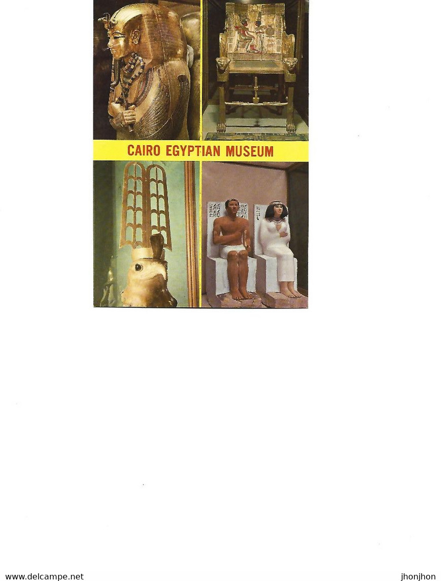 Egypt - Postcard Unused - Cairo - Egyptian Museum - Collage Of Images - Musei