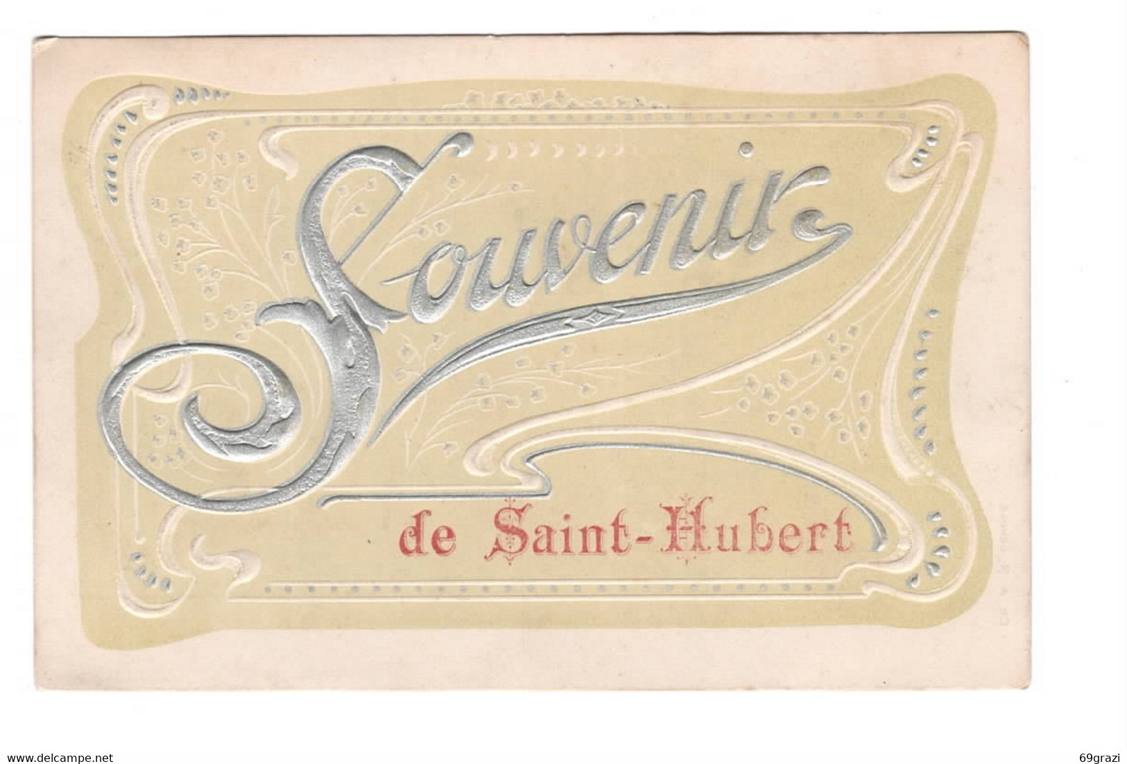 Saint Hubert Souvenir ( Carte Gaufrée ) - Saint-Hubert