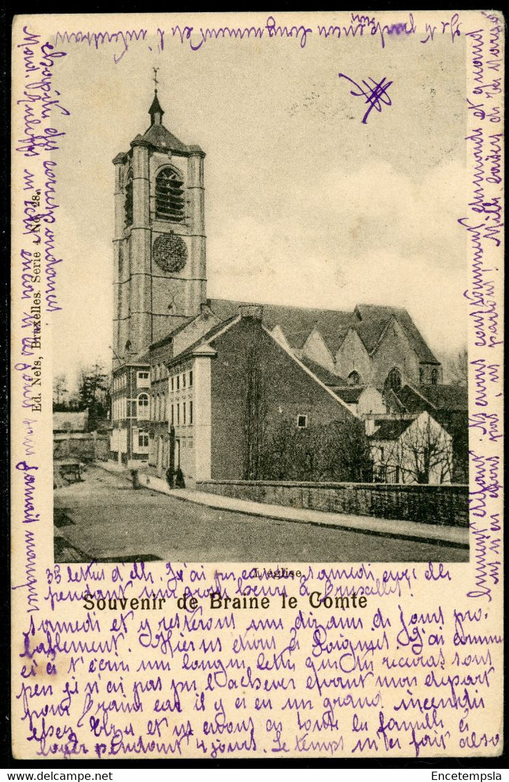 Carte Postale Adressée à HENRI BAELS Ou ANNA DEVISSCHER - Belgique - Souvenir De Braine Le Comte (CP22337OK) - Braine-le-Comte