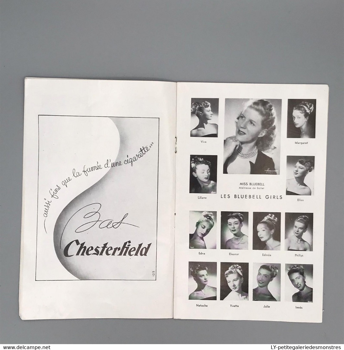 #VP87 - Théâtre Empire Paris - Plein feu 1952 - Pub Coca Marcel Rochas Perrier Chesterfield SNCF ...