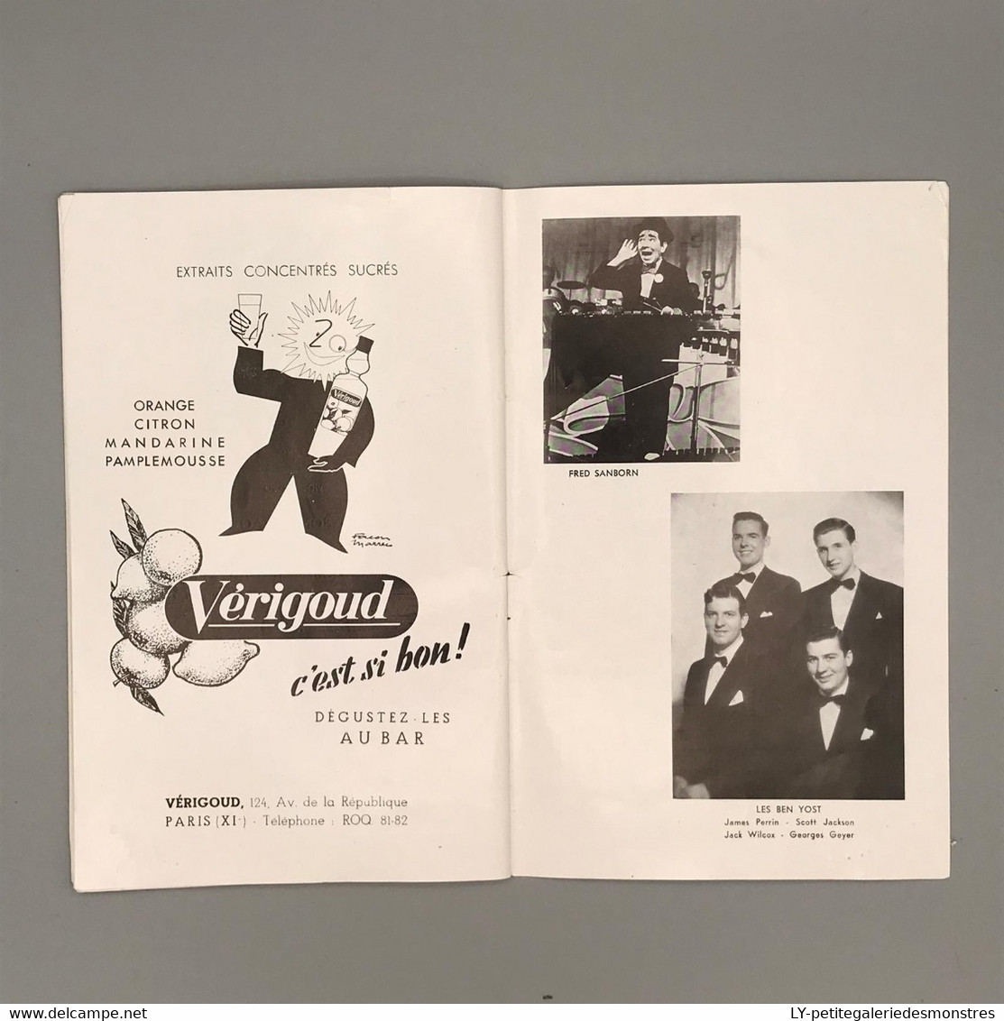 #VP87 - Théâtre Empire Paris - Plein feu 1952 - Pub Coca Marcel Rochas Perrier Chesterfield SNCF ...