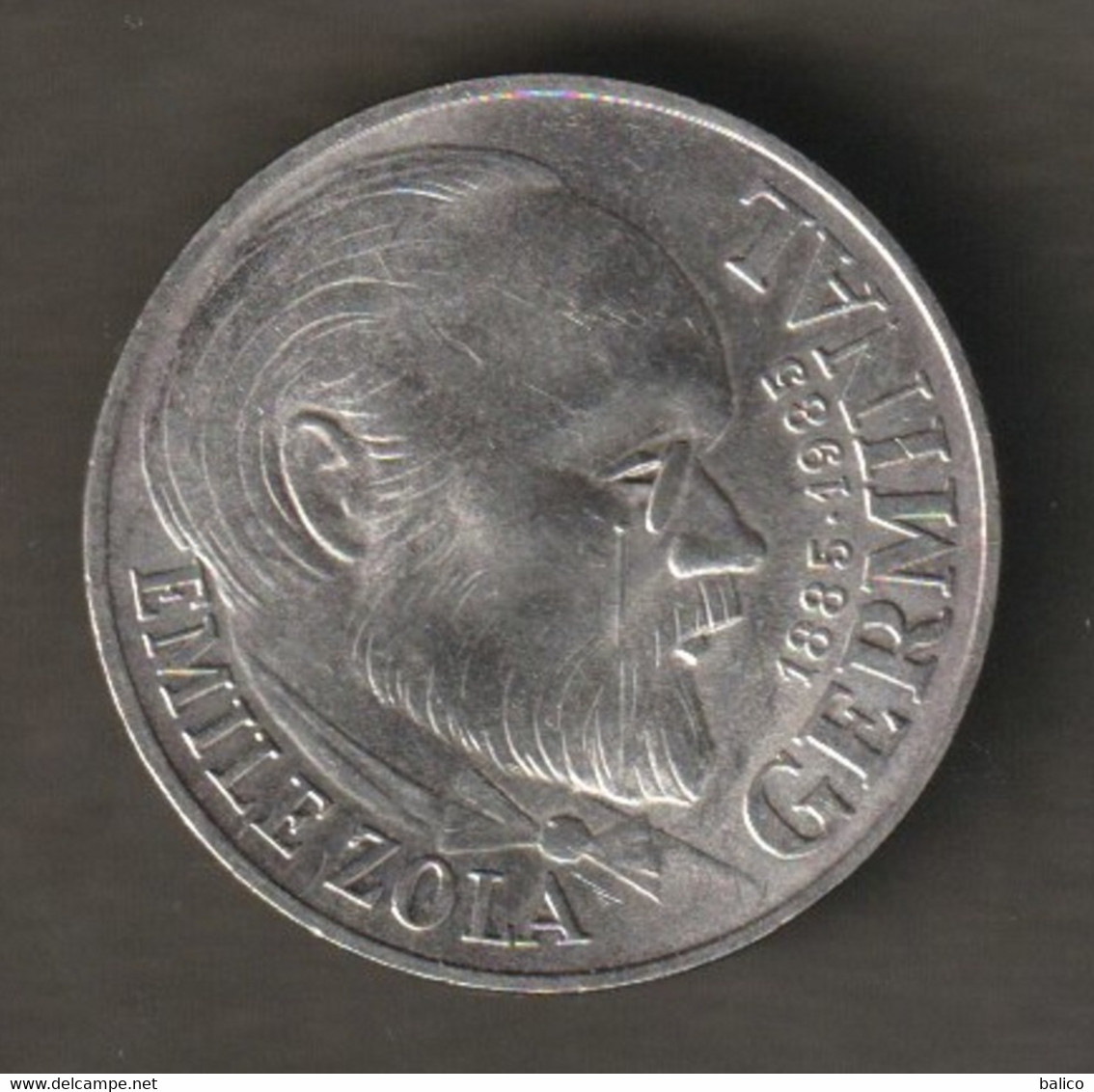 1 Pièces De 100 Francs Argent 1985  - Emile Zola - Germinal - France,  TTB - Ref, 15 - 100 Francs