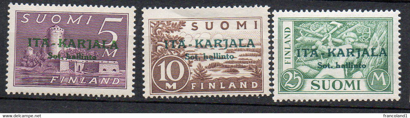 1941 Carelia Orientale N. 8 - 15 Serie Completa Integri MNH** - Emissioni Locali