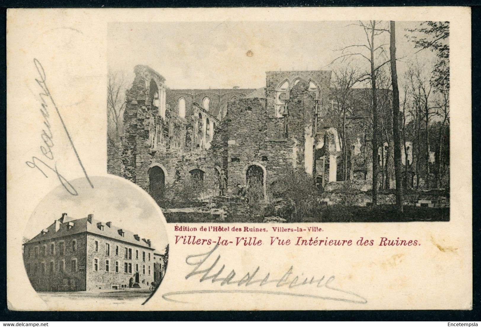 Carte Postale Adressée à HENRI BAELS Ou ANNA DEVISSCHER - Belgique - Villers La Ville - Ruines  (CP22341OK) - Villers-la-Ville