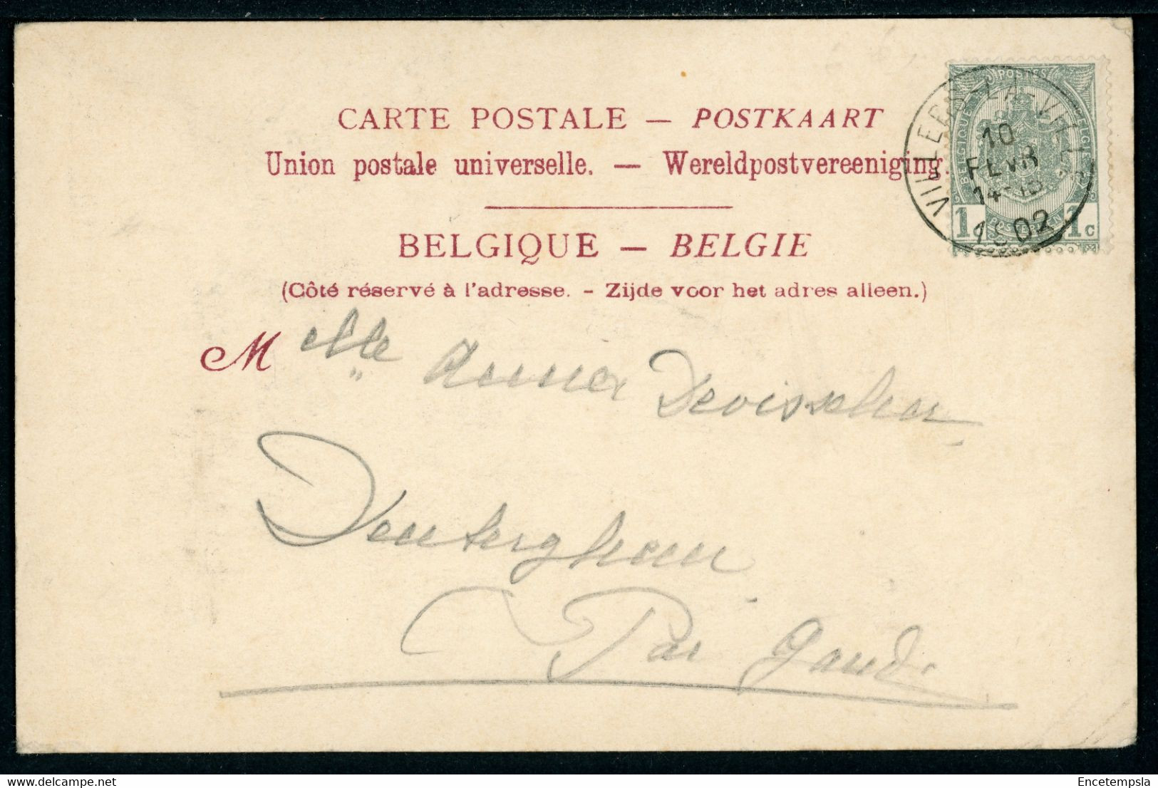 Carte Postale Adressée à HENRI BAELS Ou ANNA DEVISSCHER - Belgique - Villers La Ville - Ruines  (CP22341OK) - Villers-la-Ville