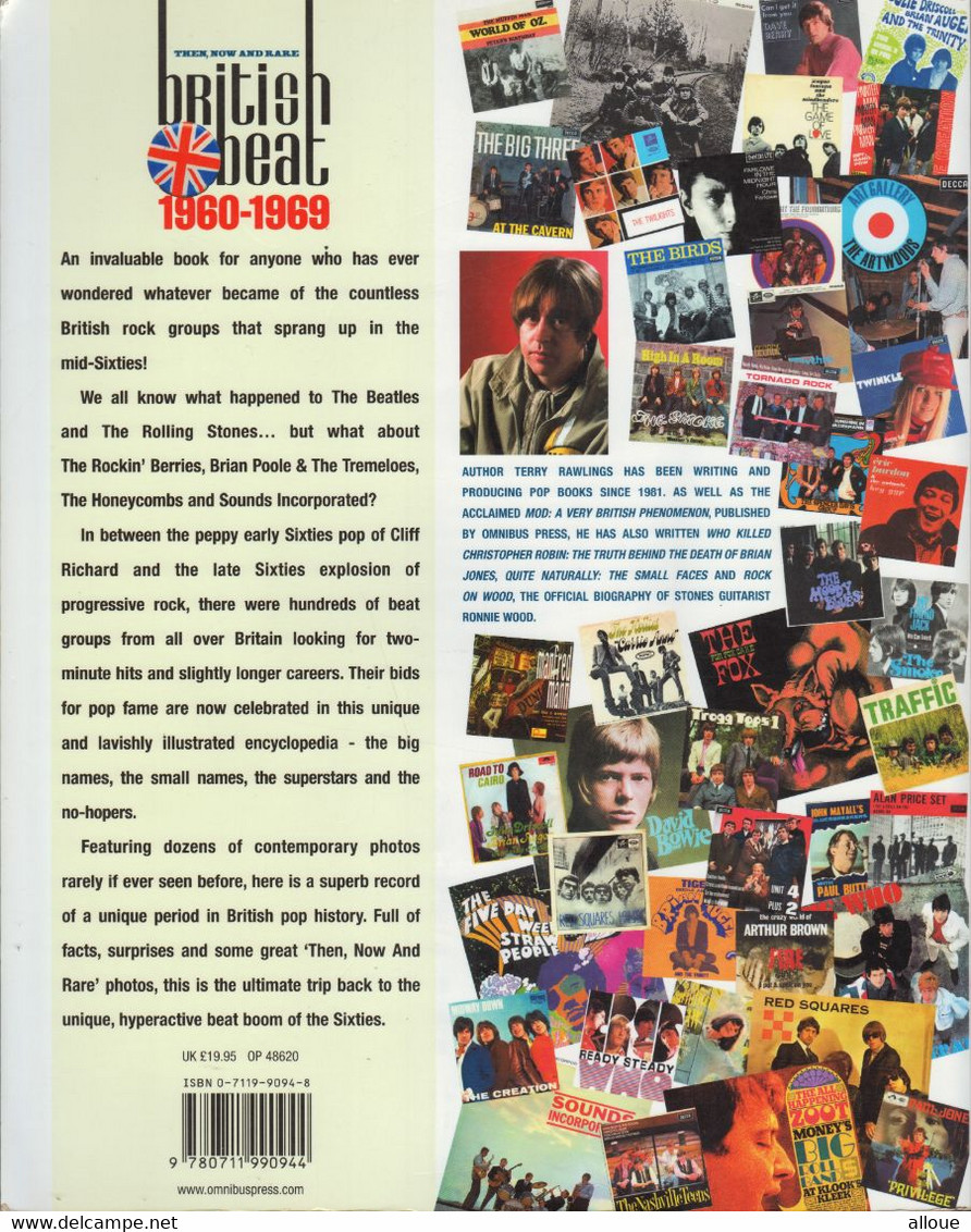 THEN, NOW AND RARE BRITISH BEAT 1960 - 1969 - 208 PAGES, FORMAT 25X30 - EDITION OMNIBUS PRESS 2002 - Culture