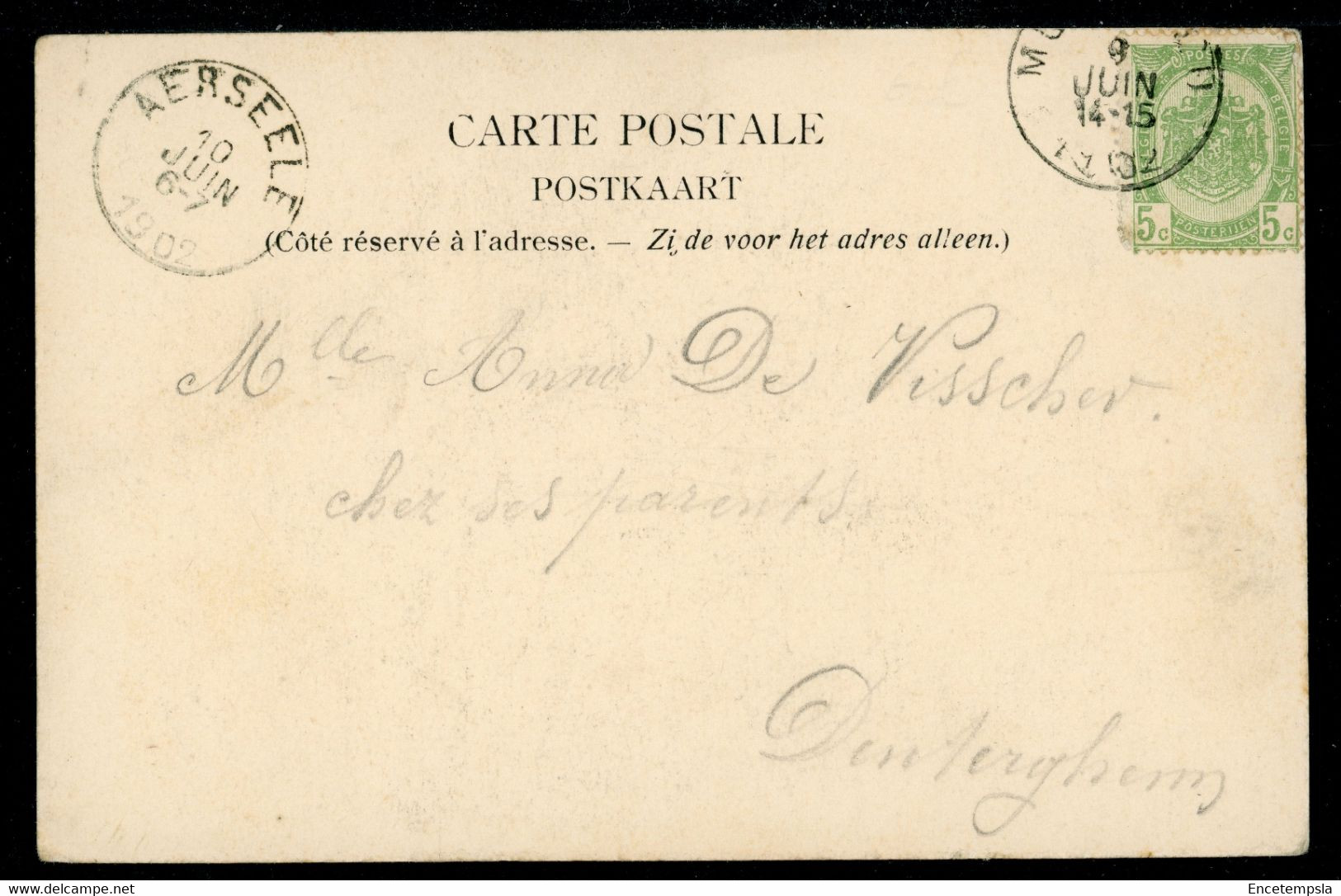 Carte Postale Adressée à HENRI BAELS Ou ANNA DEVISSCHER -Belgique-Louvain-Eglise Des Pères Des Sacrés Coeurs (CP22344OK) - Leuven