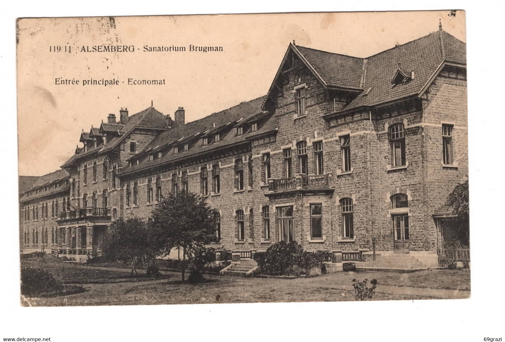 Alsemberg Sanatorium Brugman Entrée Principale - Beersel