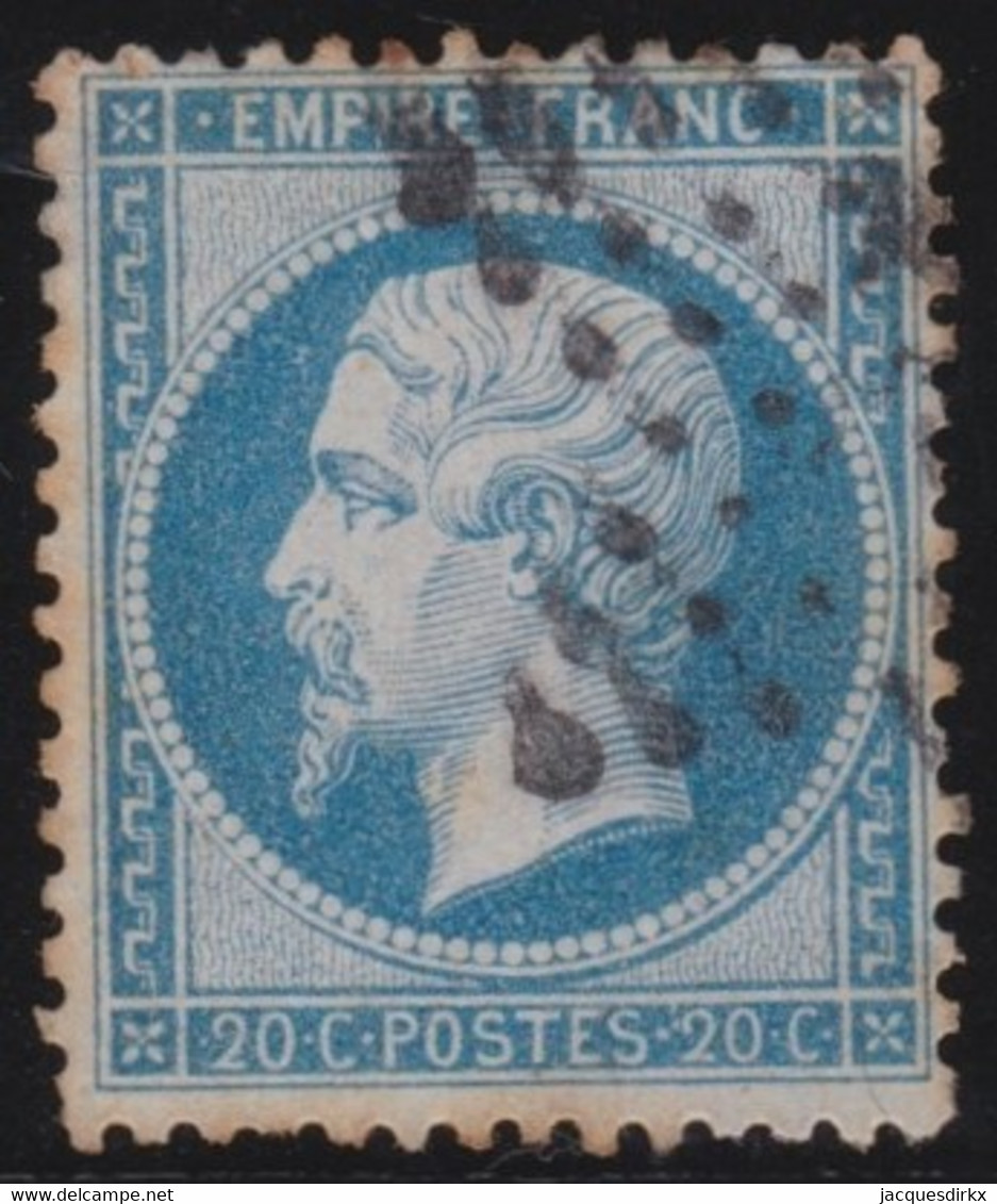 France   .   Y&T   .   22        .    O     .    Oblitéré - 1862 Napoléon III