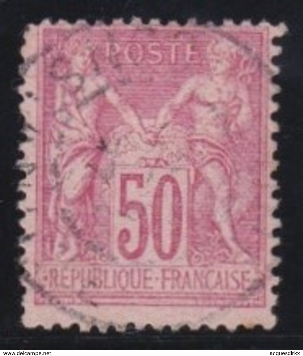 France   .   Y&T   .     104    .    O        .     Oblitéré - 1898-1900 Sage (Tipo III)