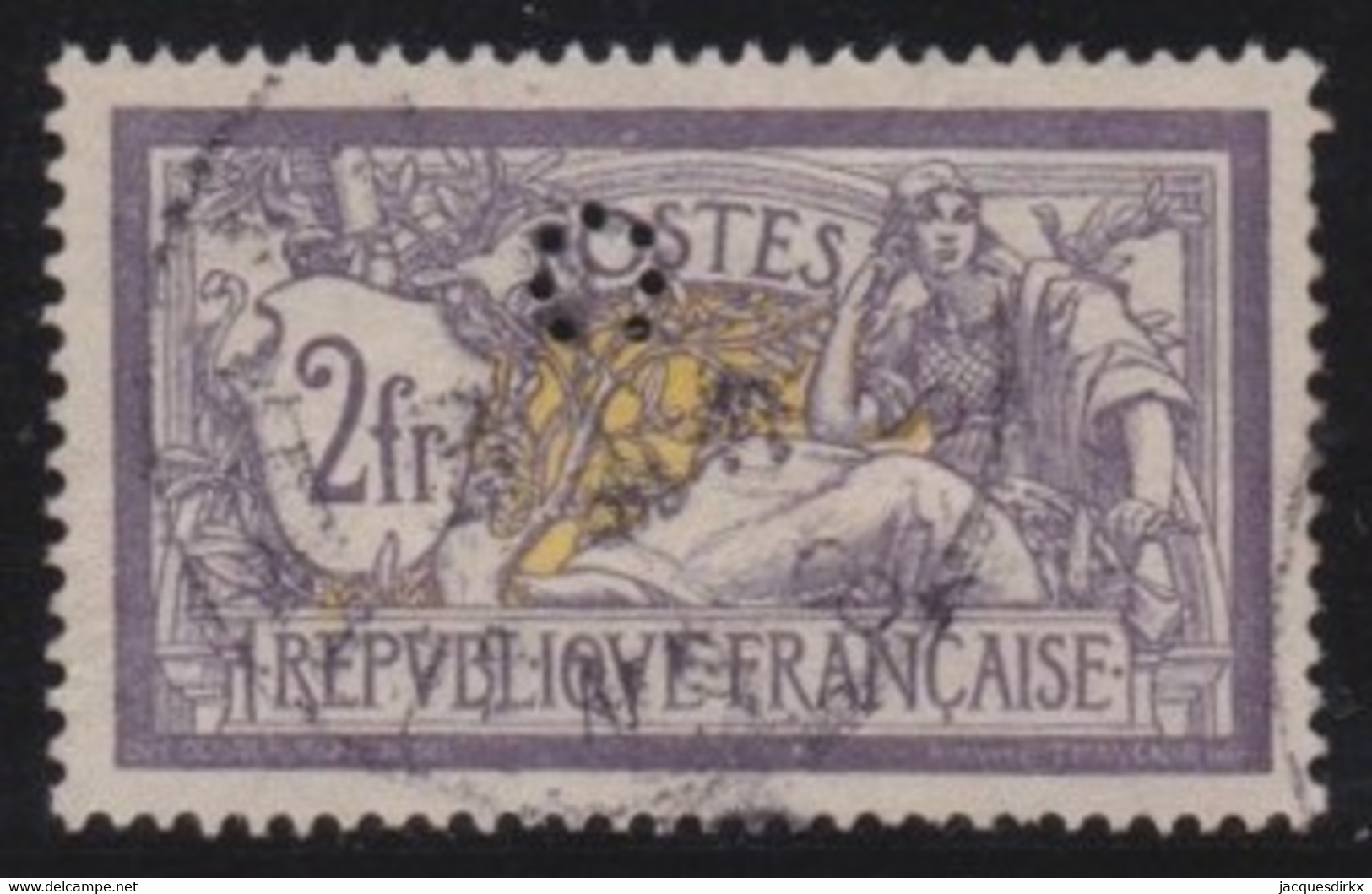 France   .   Y&T   .     122  Perf.  (2 Scans)        .    O        .     Oblitéré - Oblitérés
