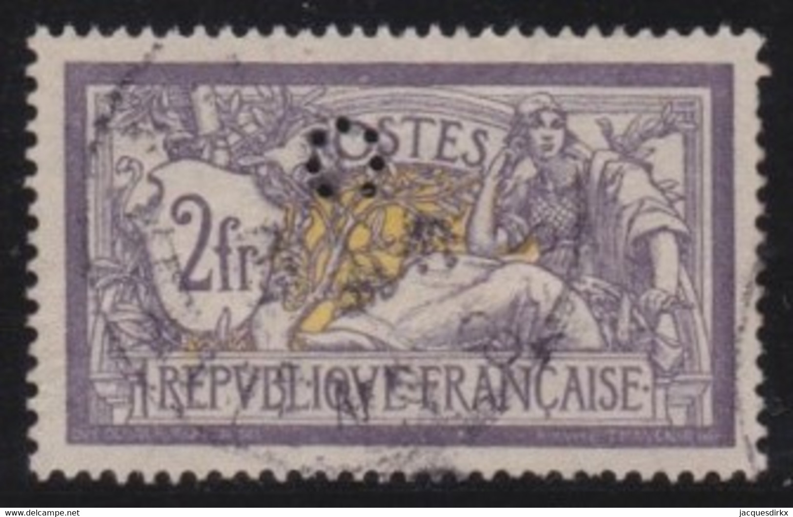 France   .   Y&T   .     122  Perf.  (2 Scans)        .    O        .     Oblitéré - Used Stamps