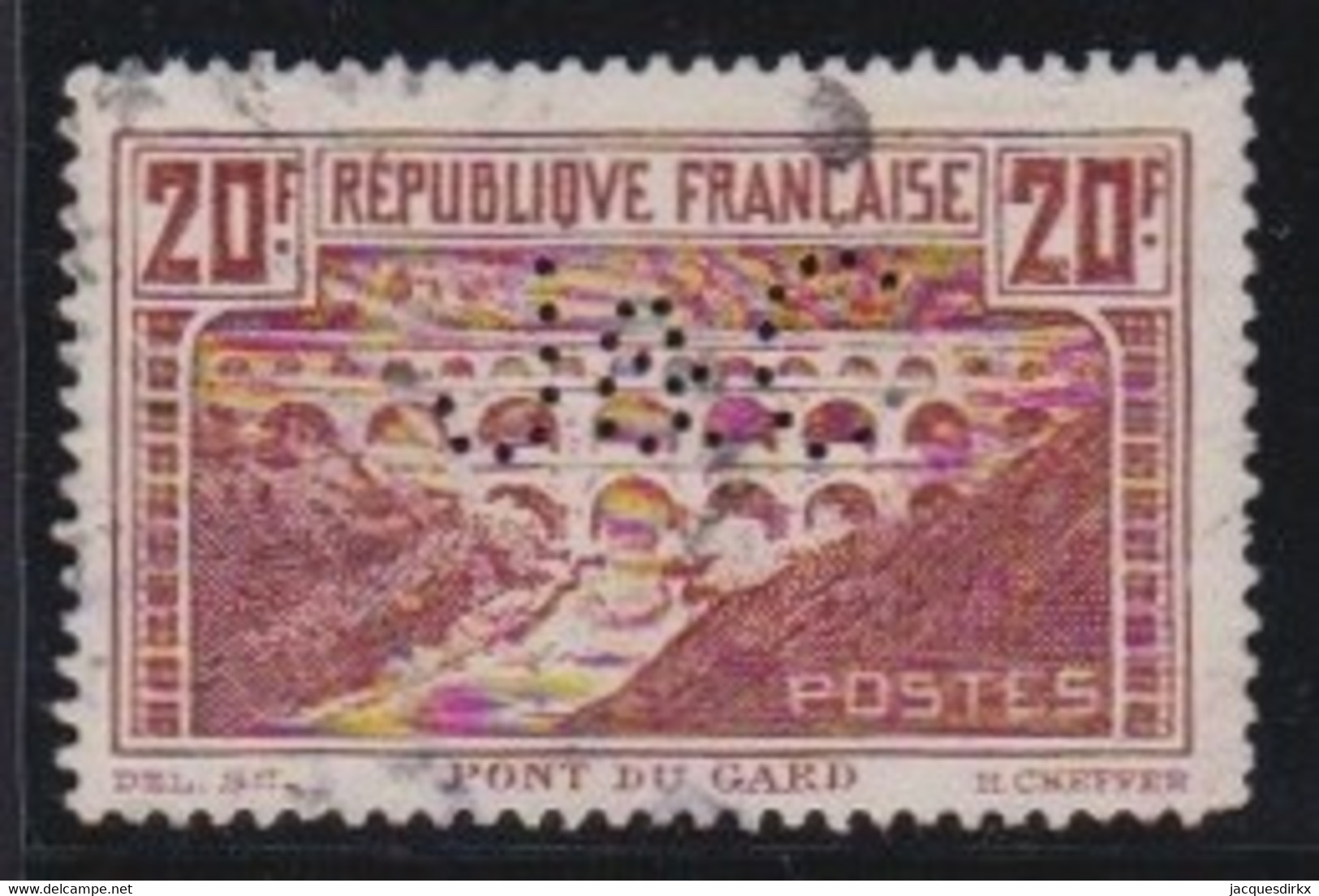 France   .   Y&T   .      262  Perf.         .    O         .    Oblitéré - Used Stamps