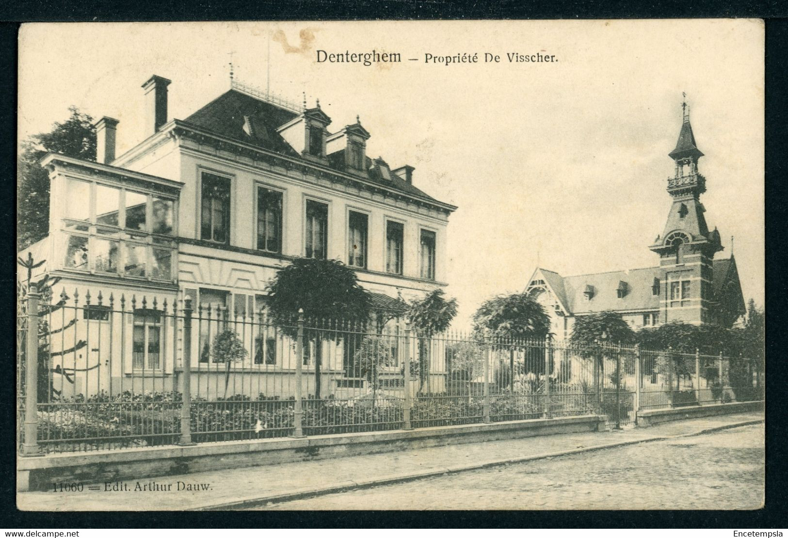 Carte Postale Adressée à HENRI BAELS Ou ANNA DEVISSCHER - Belgique - Denterghem - Propriété De Visscher (CP22347OK) - Dentergem