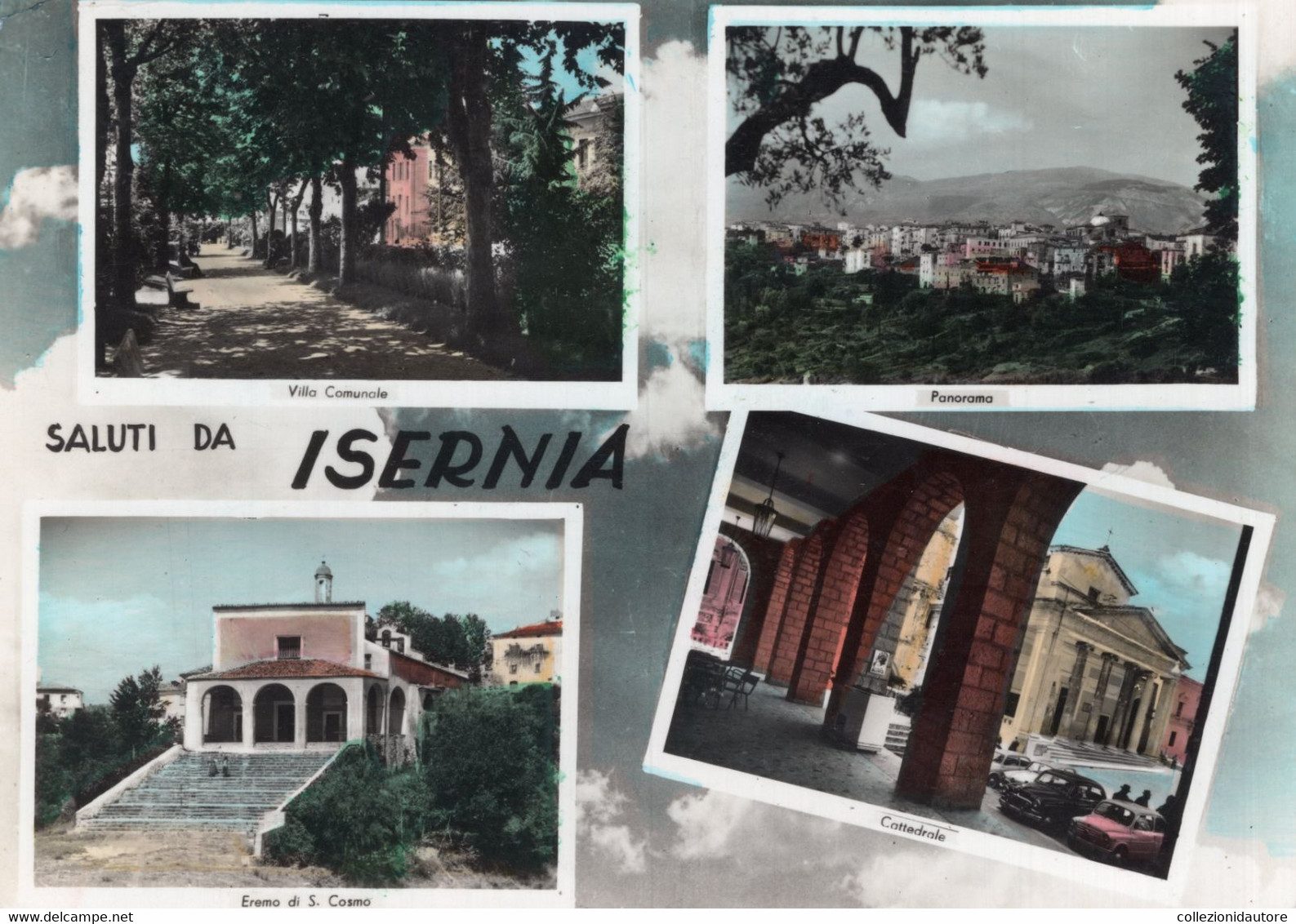 SALUTI DA ISERNIA - VEDUTE - VEDUTINE - CARTOLINA FG SPEDITA NEL 1963 - Isernia