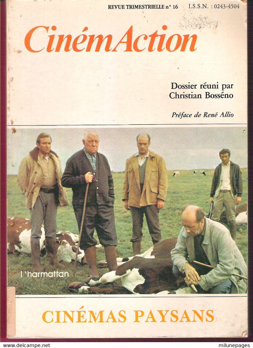 Revue CinémAction N°16 Oct. 1981 214 Pages Les Cinémas Paysans Dossier Christian Bosséno Couverture Jean Gabin - Cinéma