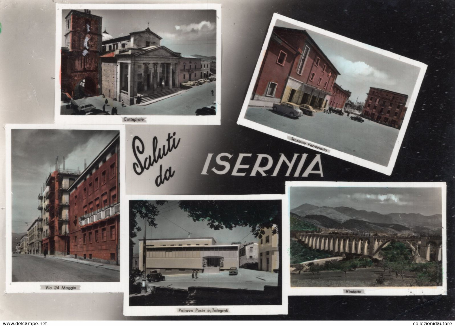 SALUTI DA ISERNIA - VEDUTE - VEDUTINE - CARTOLINA FG SPEDITA NEL 1963 - Isernia