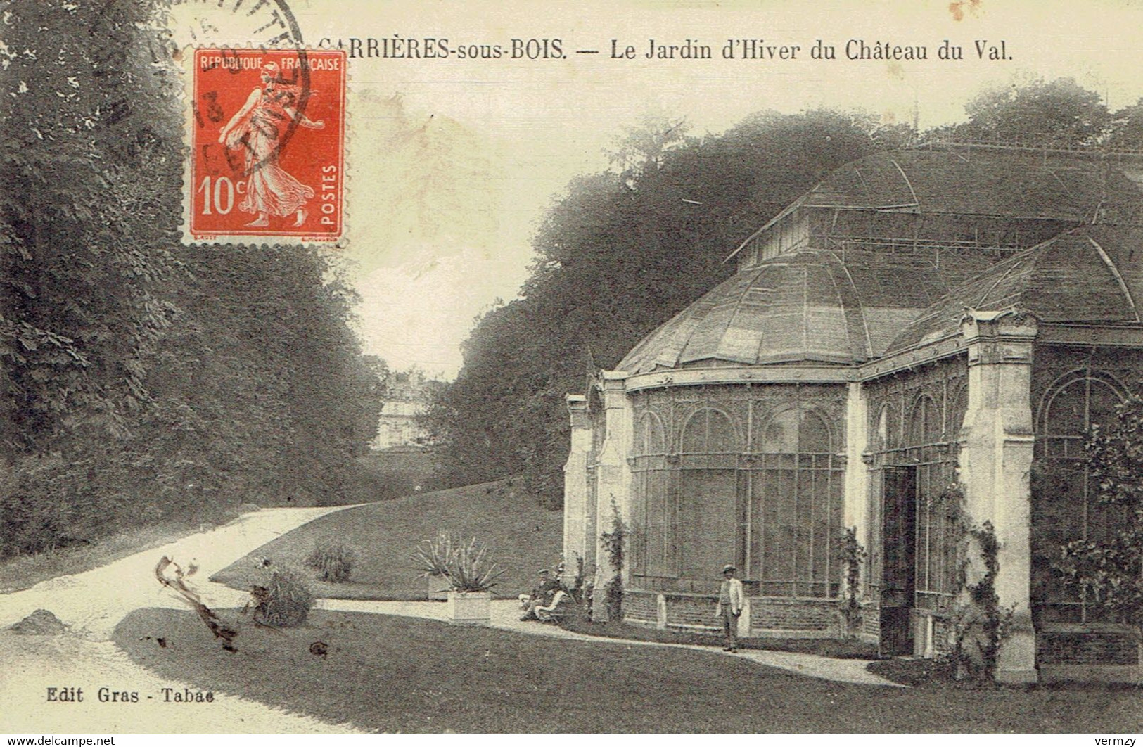 CPA CARRIÈRES-sous-BOIS : Le Jardin D'Hiver Du Château Du Val - Carrieres Sous Poissy
