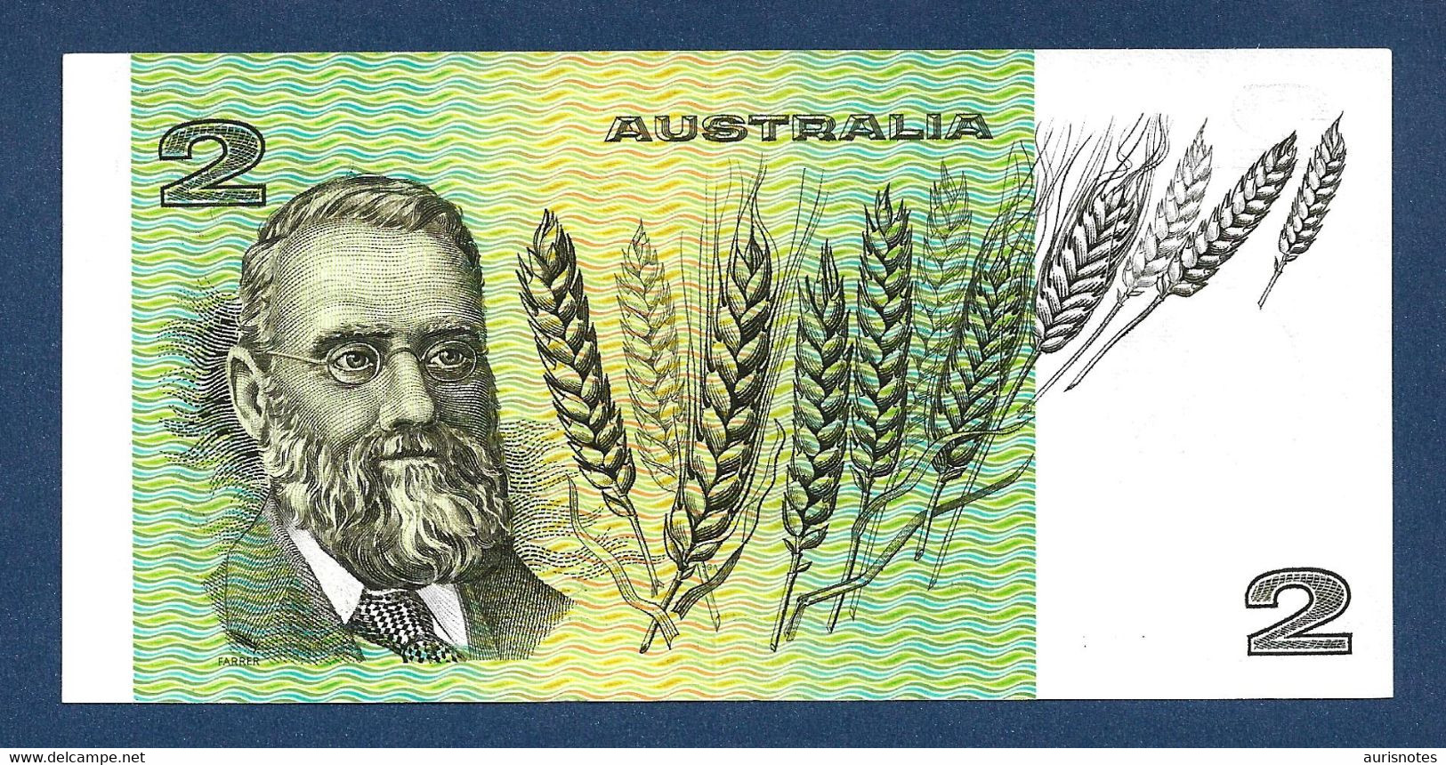 Australia $2 Dollars 1976 P43b2 Center Thread UNC - 1966-72 Reserve Bank Of Australia