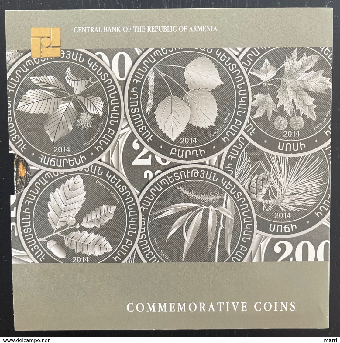 Armenia 200 X6 Dram 2014 Coins Sets "Trees" - Armenië