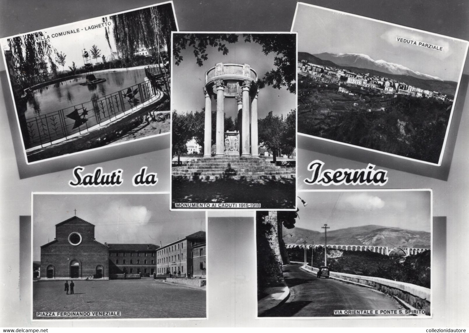 SALUTI DA ISERNIA - VEDUTE - VEDUTINE - CARTOLINA FG SPEDITA NEL 1962 - Isernia