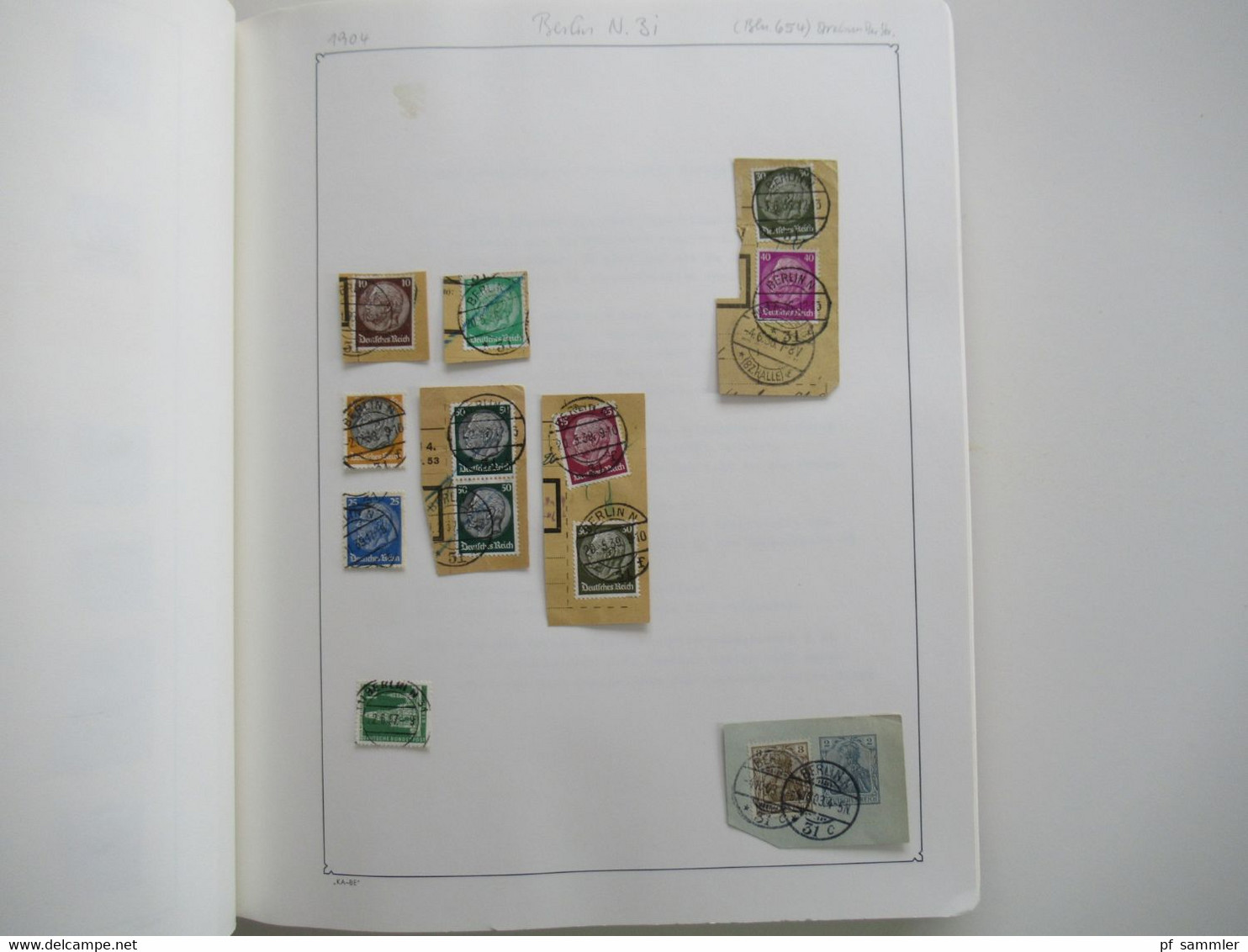 Spezial Slg. Berliner Postämter 31 - 54 / Stempelsammlung Ab Brustschild Mit Tollen Stücken! Auch Einheiten Pfennig Usw. - Collections (en Albums)