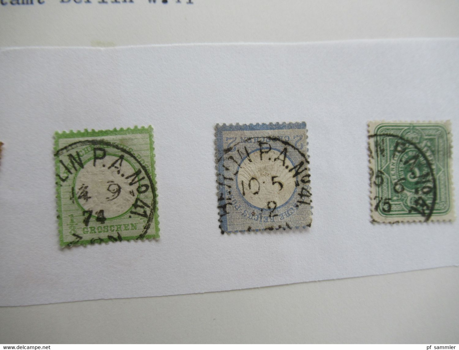 Spezial Slg. Berliner Postämter 31 - 54 / Stempelsammlung ab Brustschild mit tollen Stücken! Auch Einheiten Pfennig usw.